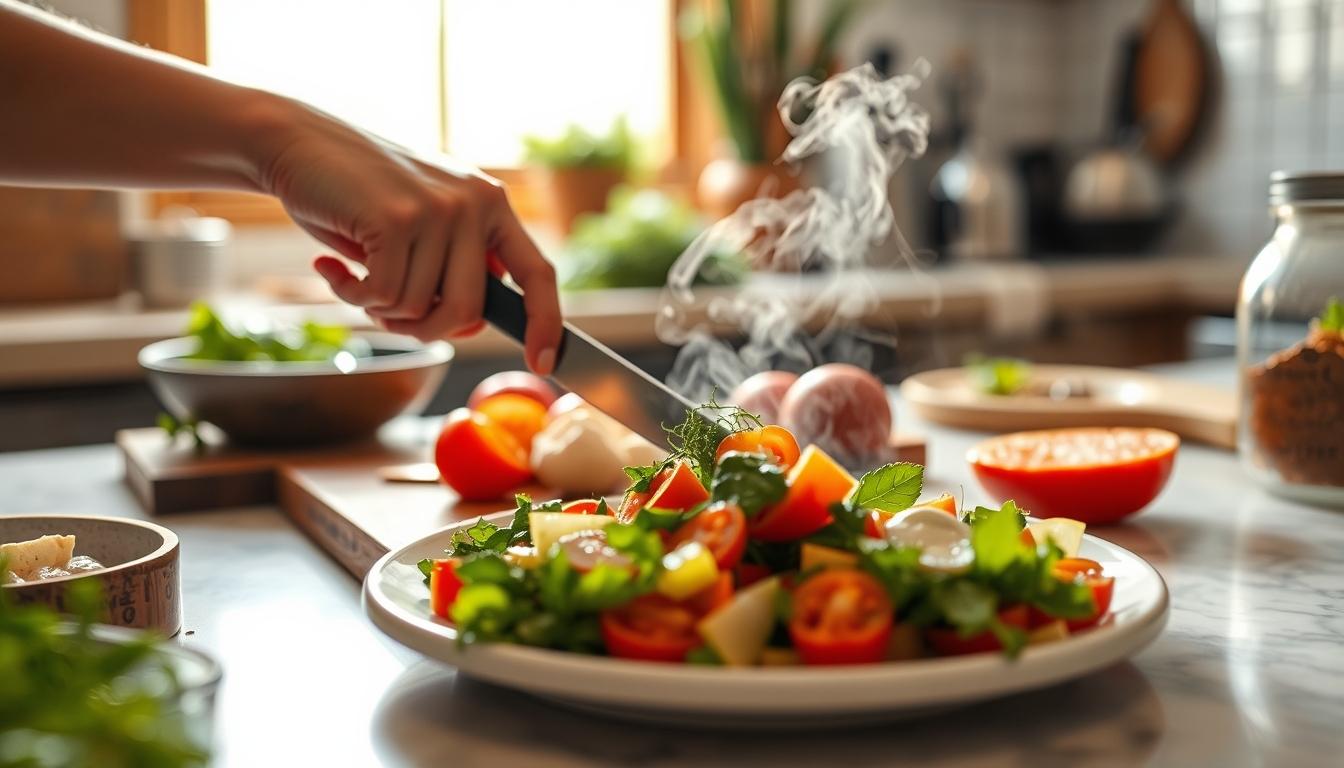 Comforting family dinner served at home
