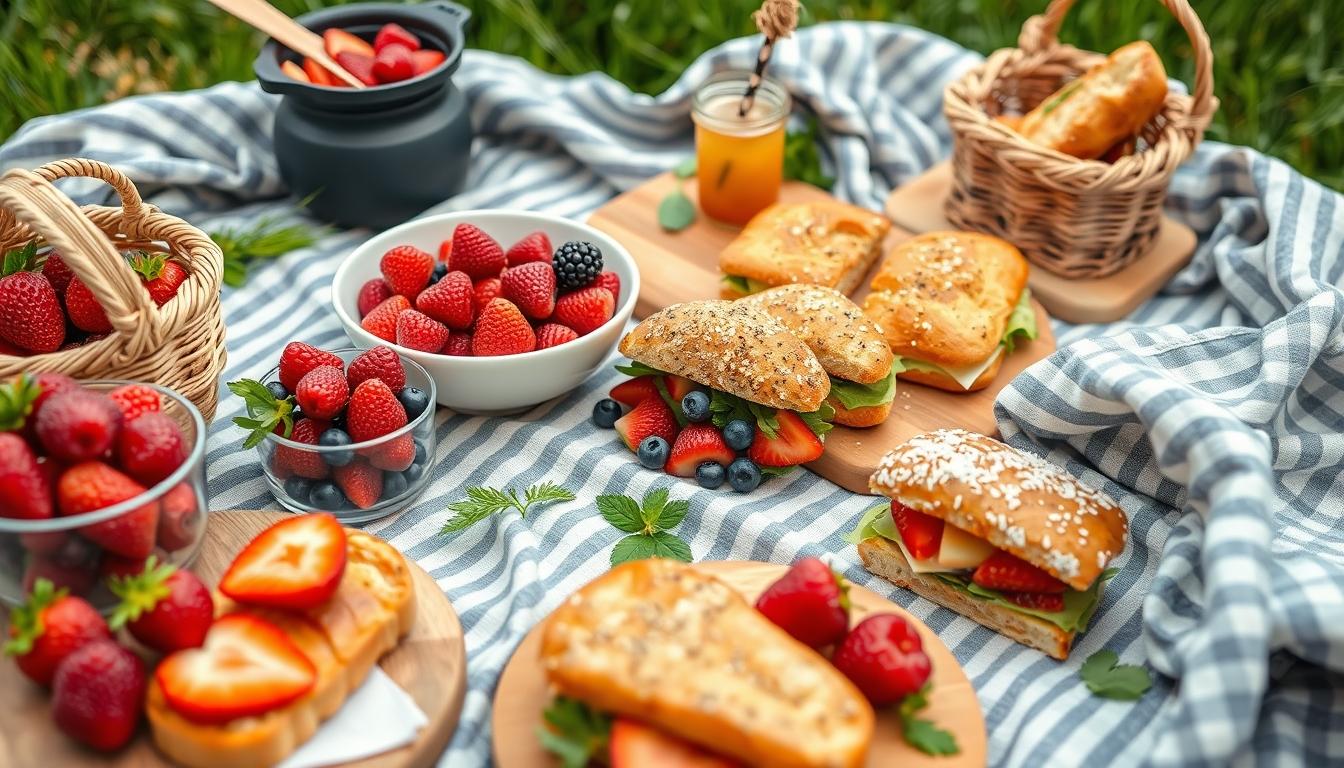 Balanced healthy meal prepared in a home kitchen